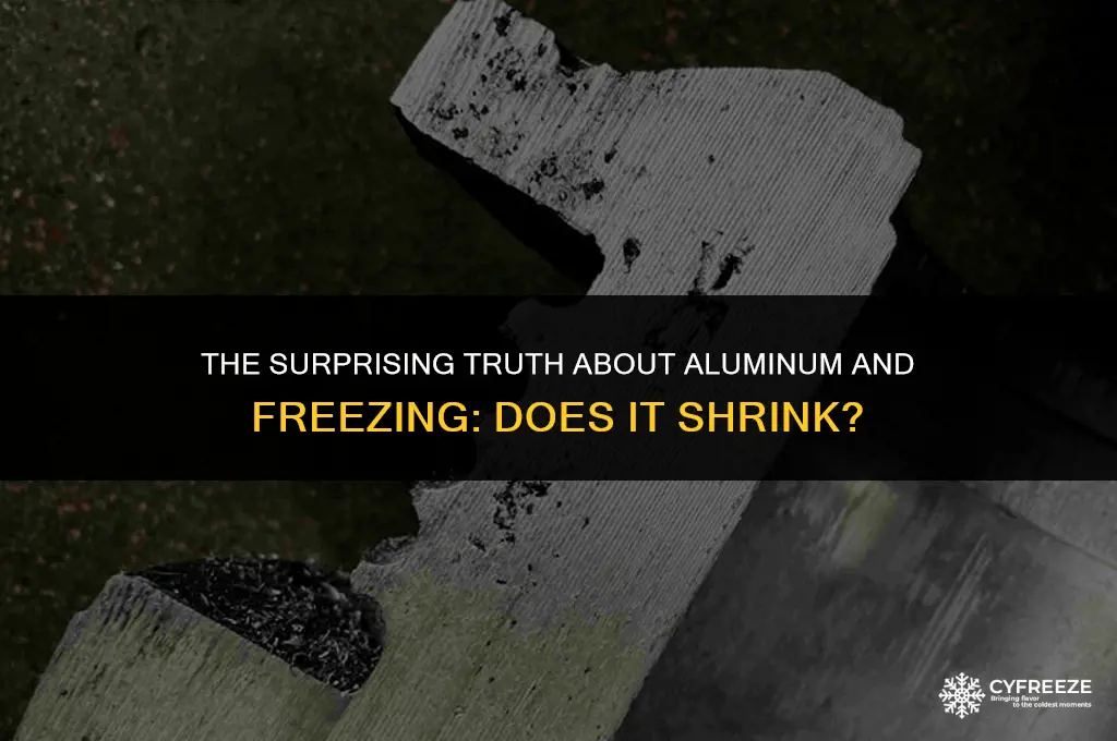 does freezing alunium make it shrink