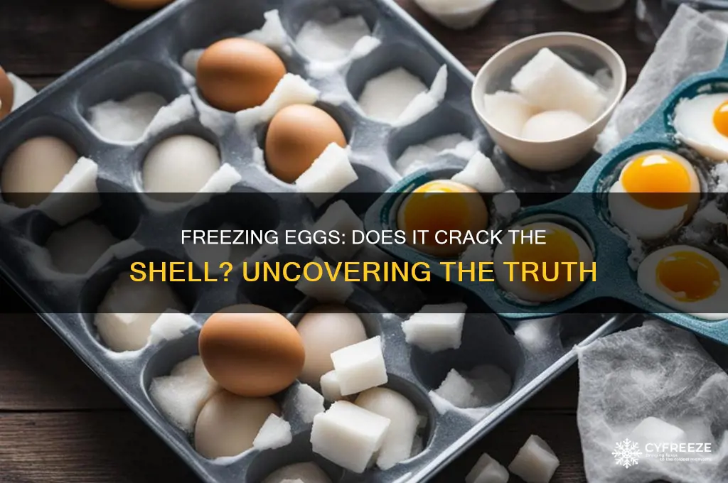 does freezing an egg crack the shell