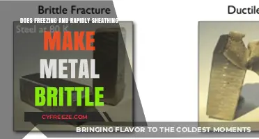 Unraveling the Effects of Freezing and Rapid Sheathing on Metal Brittleness