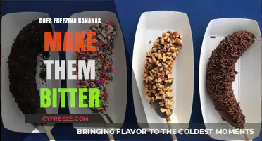 The Impact of Freezing on Banana Flavor: Bitter or Better?