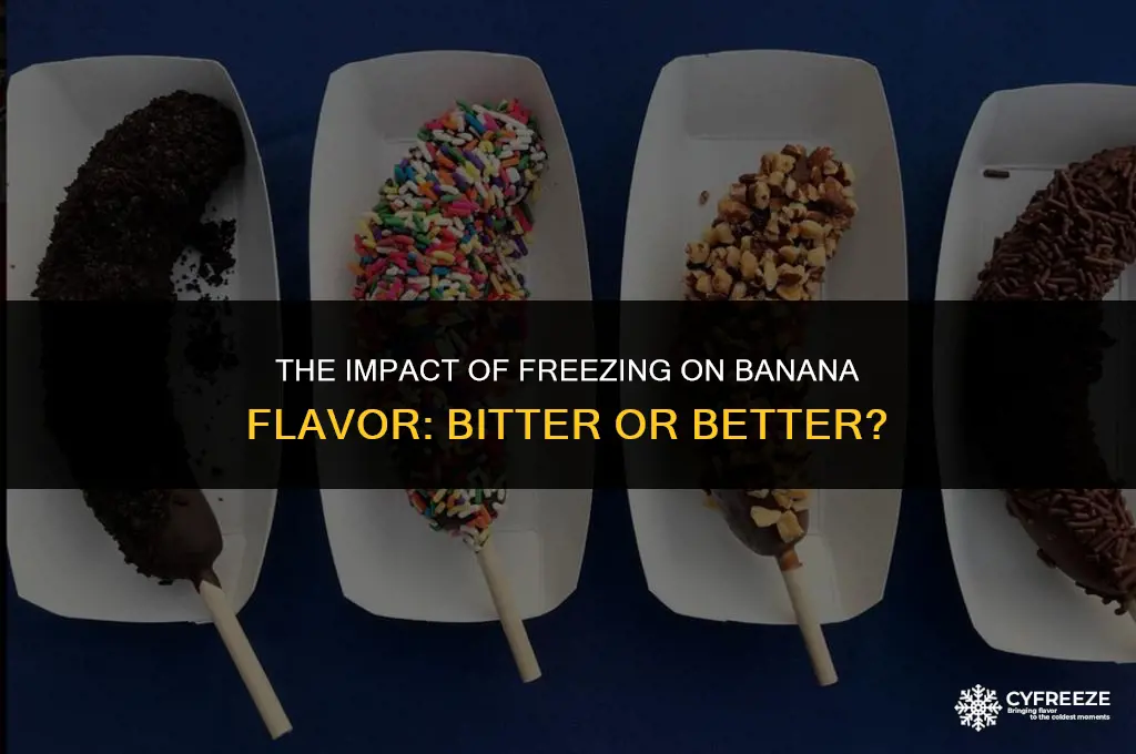 does freezing bananas make them bitter