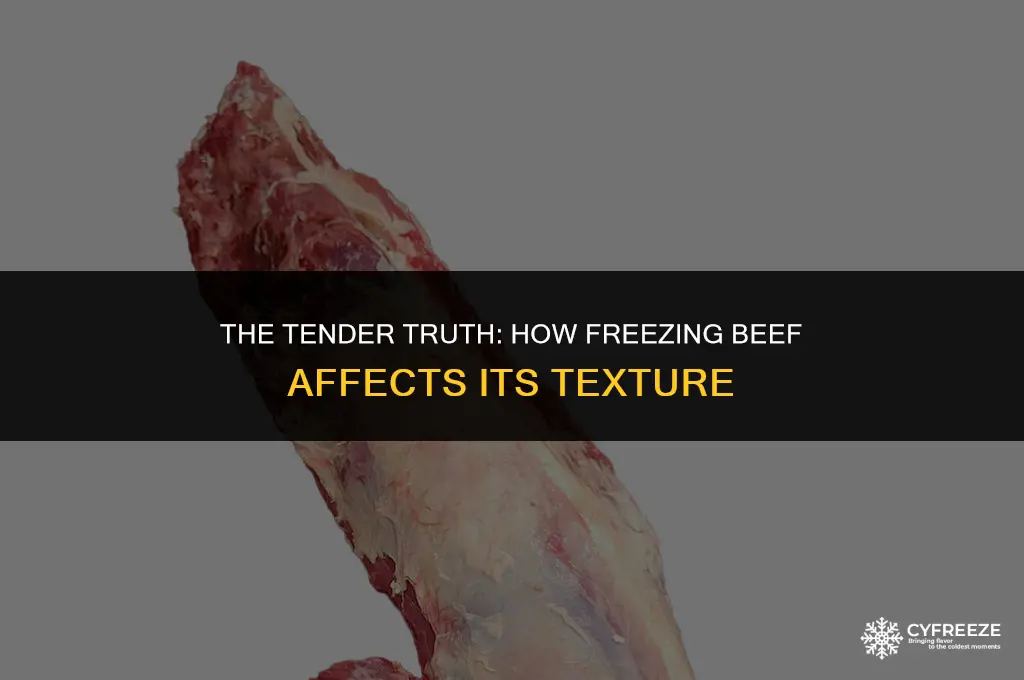 does freezing beef make it tender