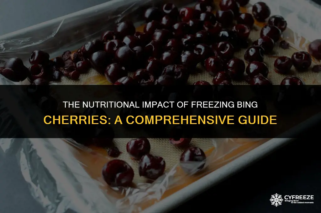 does freezing bing cherries make them less healthy