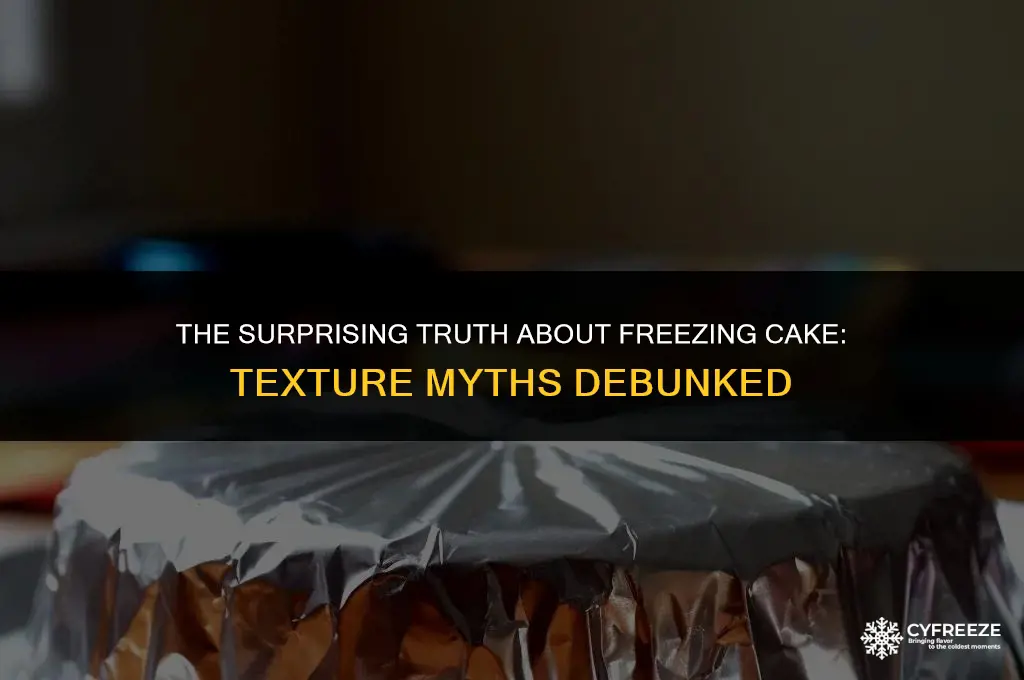 does freezing cake make it hard