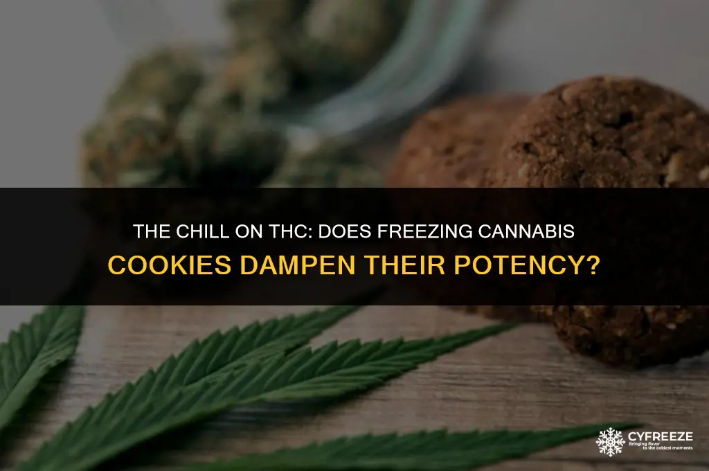 does freezing cannibis cookies make them weaker