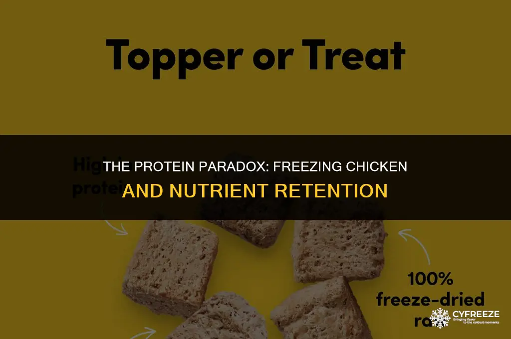does freezing chicken lose protein