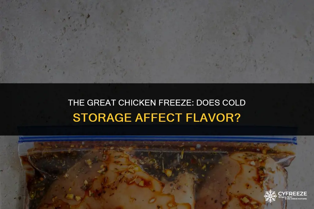 does freezing chicken make it taste bad