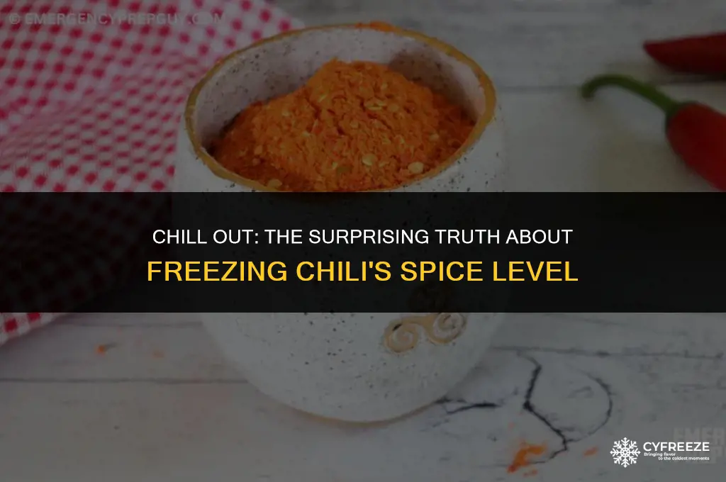 does freezing chili make it less spicy