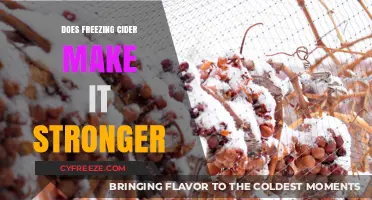 The Chill Factor: How Freezing Affects Cider's Strength