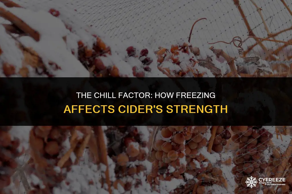 does freezing cider make it stronger
