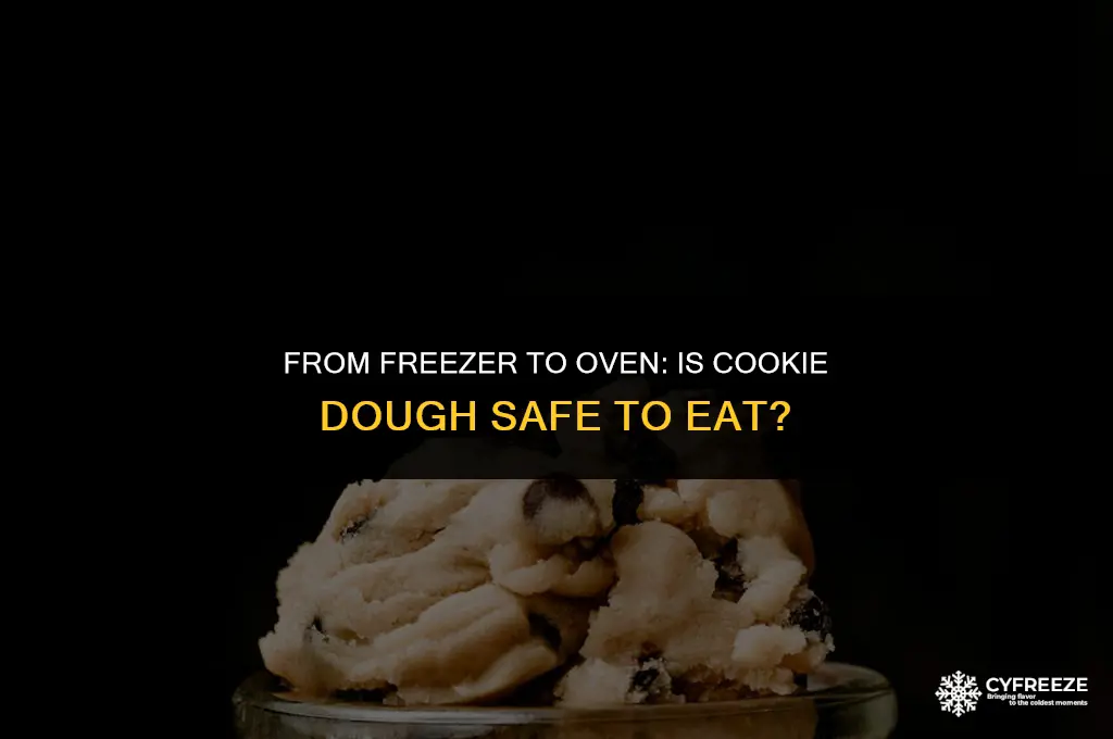 does freezing cookie dough make it safe to eat