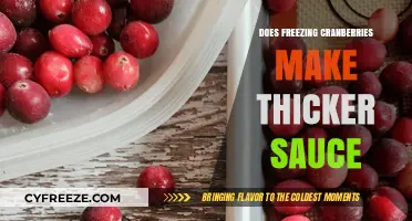 The Impact of Freezing on Cranberry Sauce Thickness: A Culinary Exploration