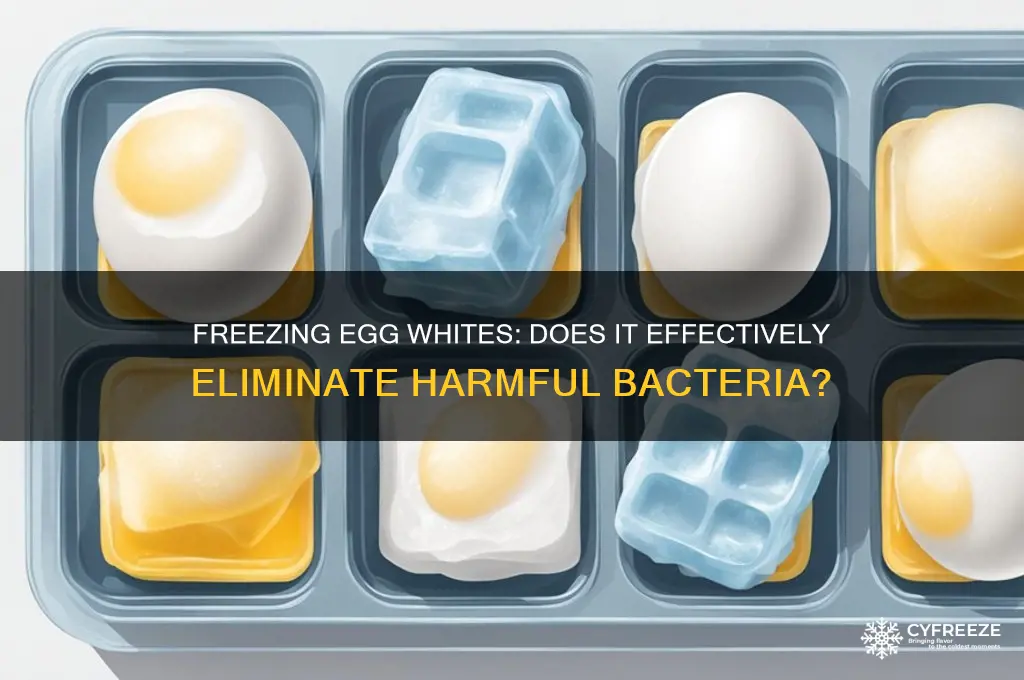 does freezing egg whites kill bacteria