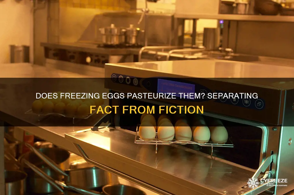 does freezing eggs pasteurize them