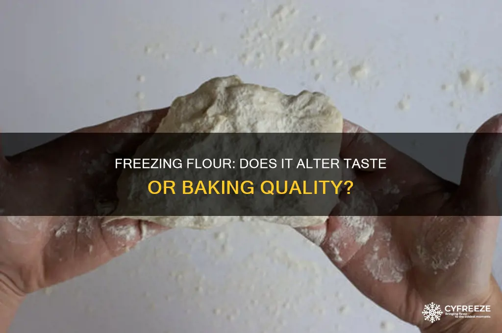 does freezing flour affect its taste or use