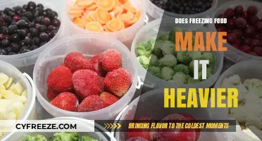 The Impact of Freezing on Food Weight: A Scientific Exploration