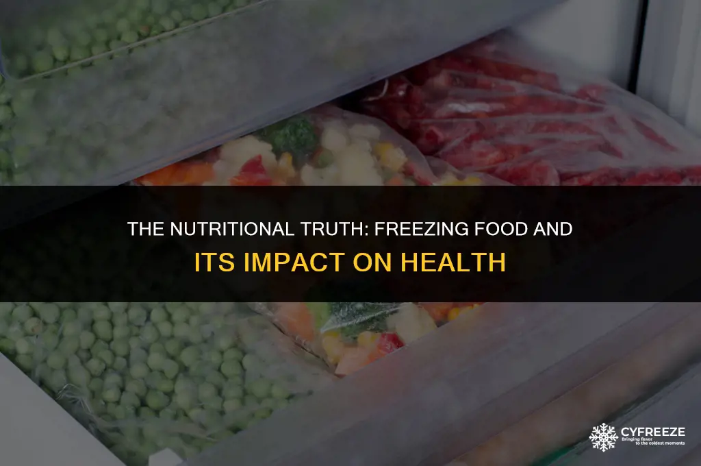 does freezing food make it less nutritious