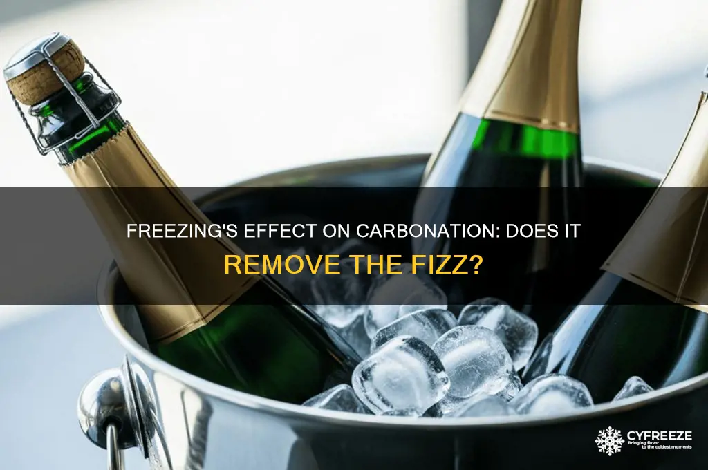 does freezing get rid of carbonation