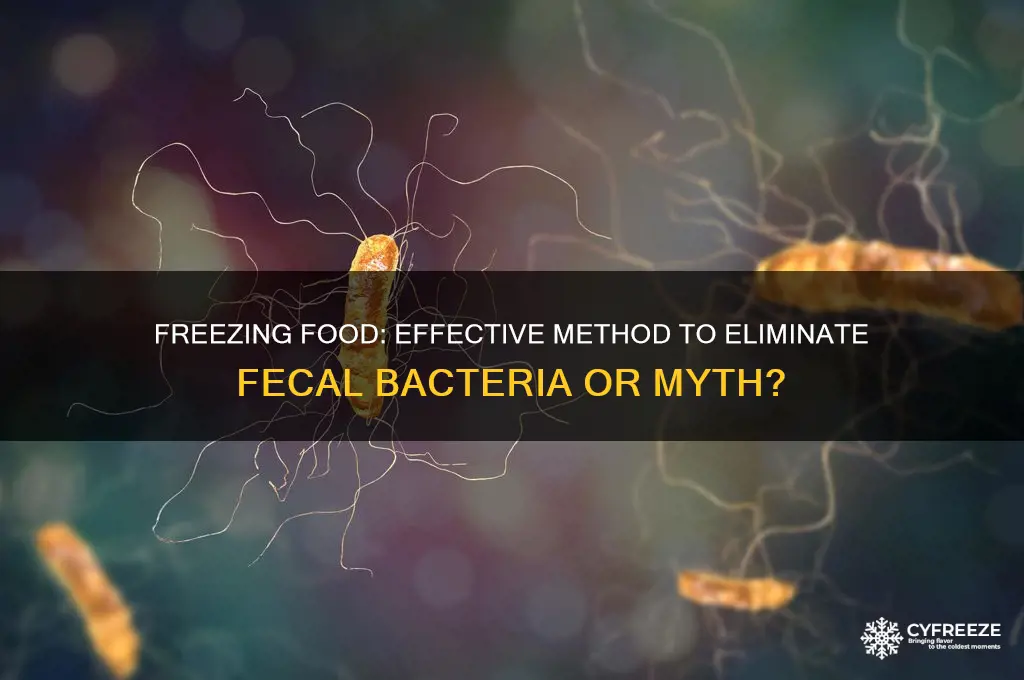 does freezing get rid of fecal bacteria