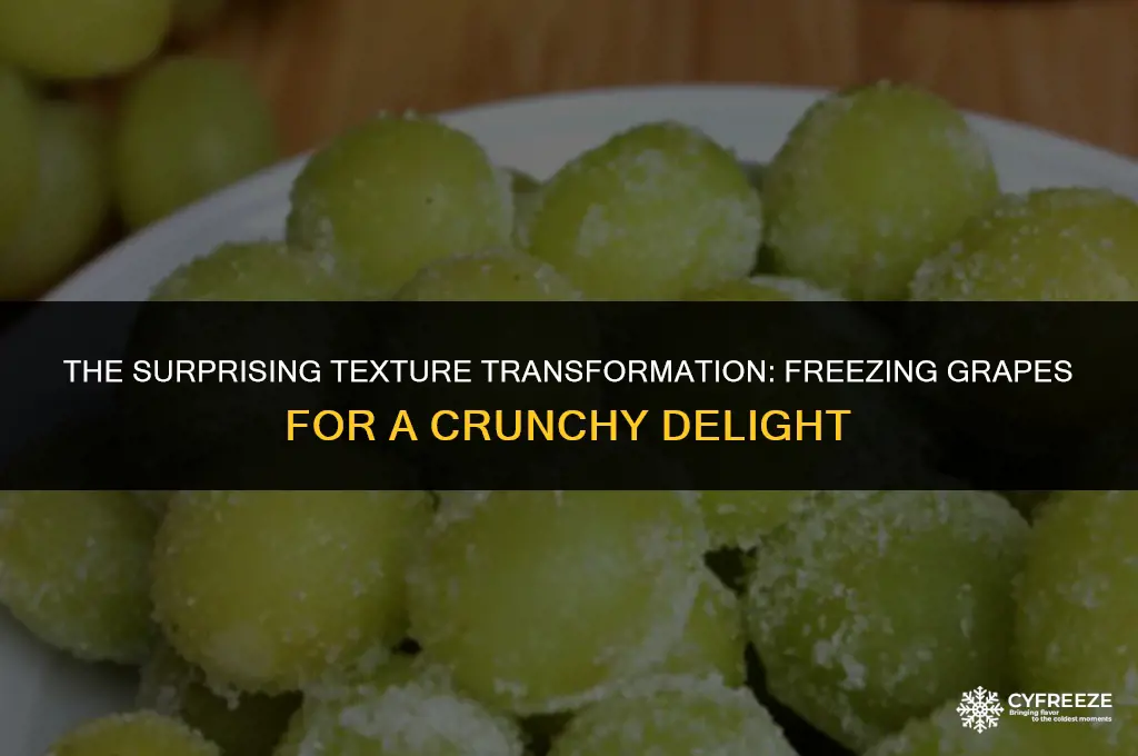 does freezing grapes make them crunchy