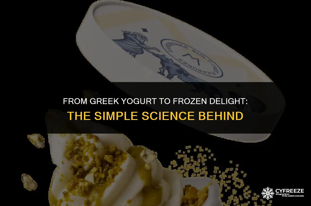 does freezing greek yogurt make frozen yogurt