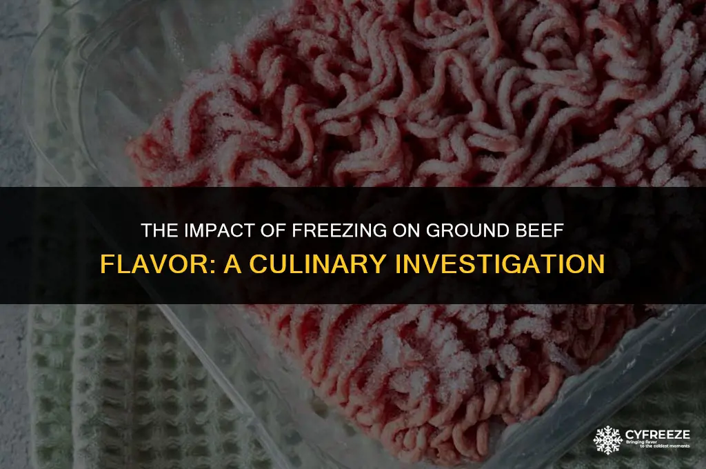 does freezing ground beef make it taste worse