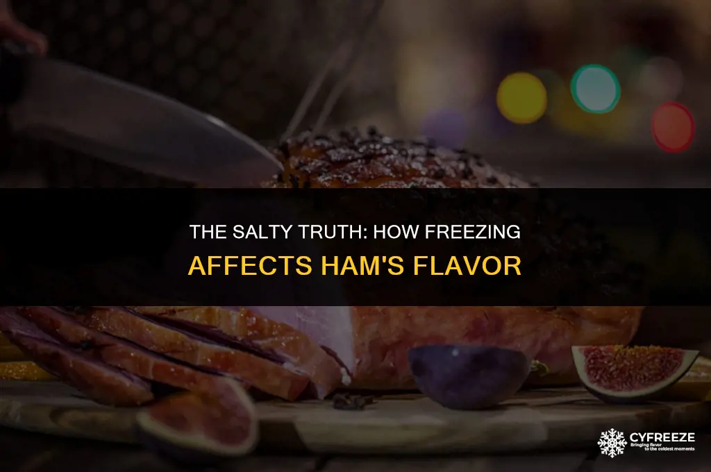 does freezing ham make it salty