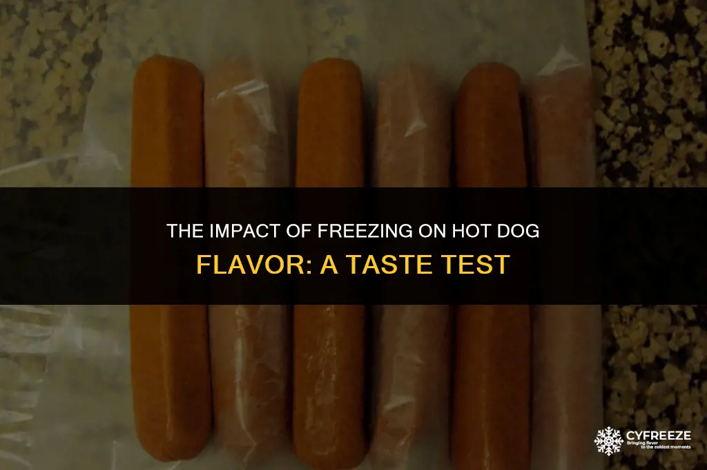 does freezing hot dogs make them taste different