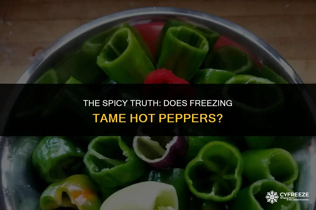 does freezing hot peppers make them less hot