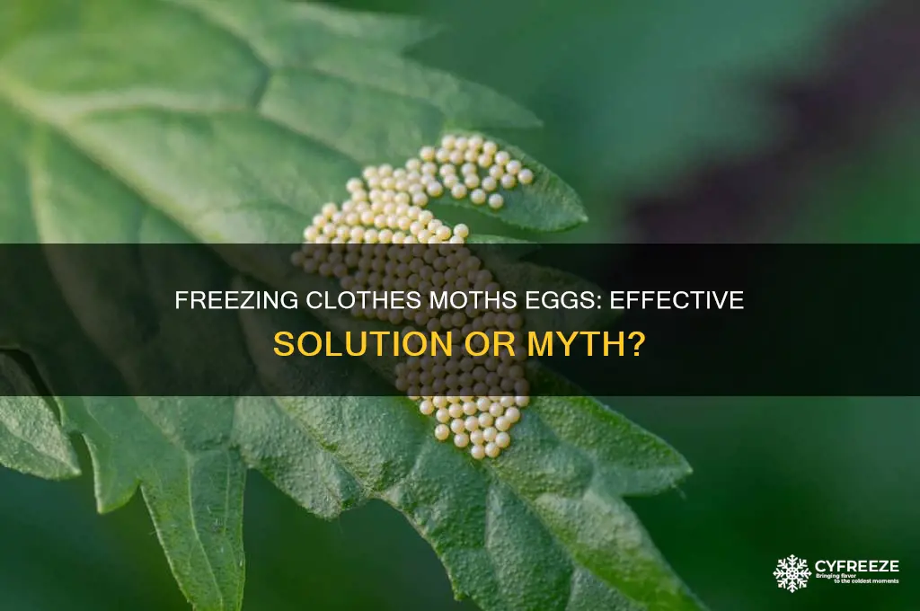 does freezing kill clothes moths eggs