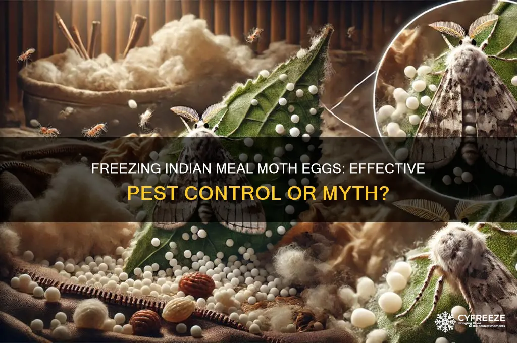 does freezing kill indian meal moth eggs