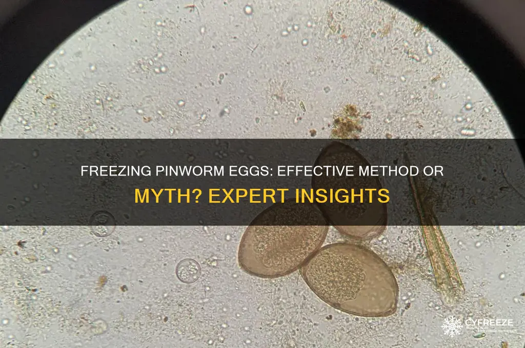 does freezing kill pinworm eggs