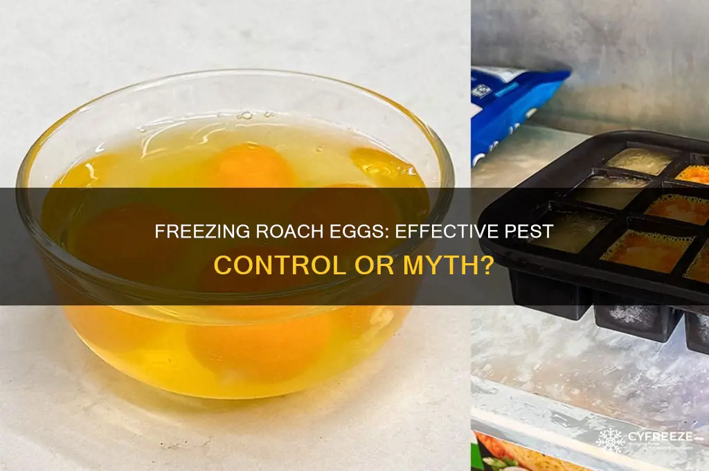 does freezing kill roach eggs