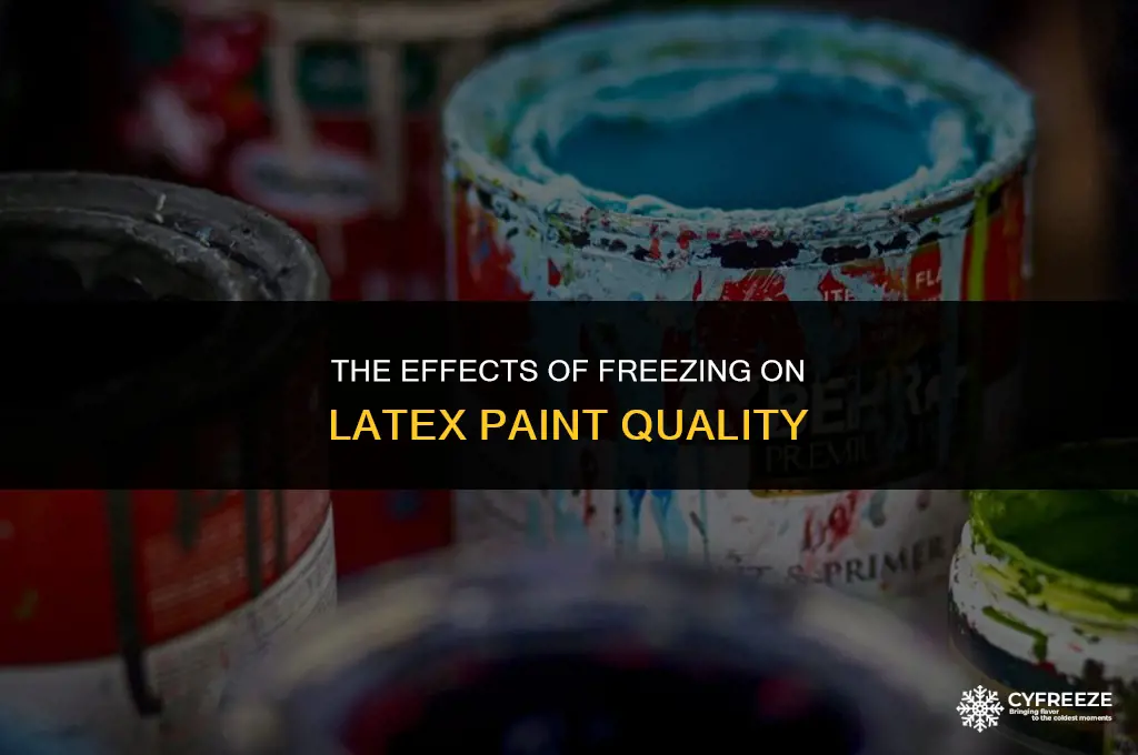 does freezing latex paint make it go bad