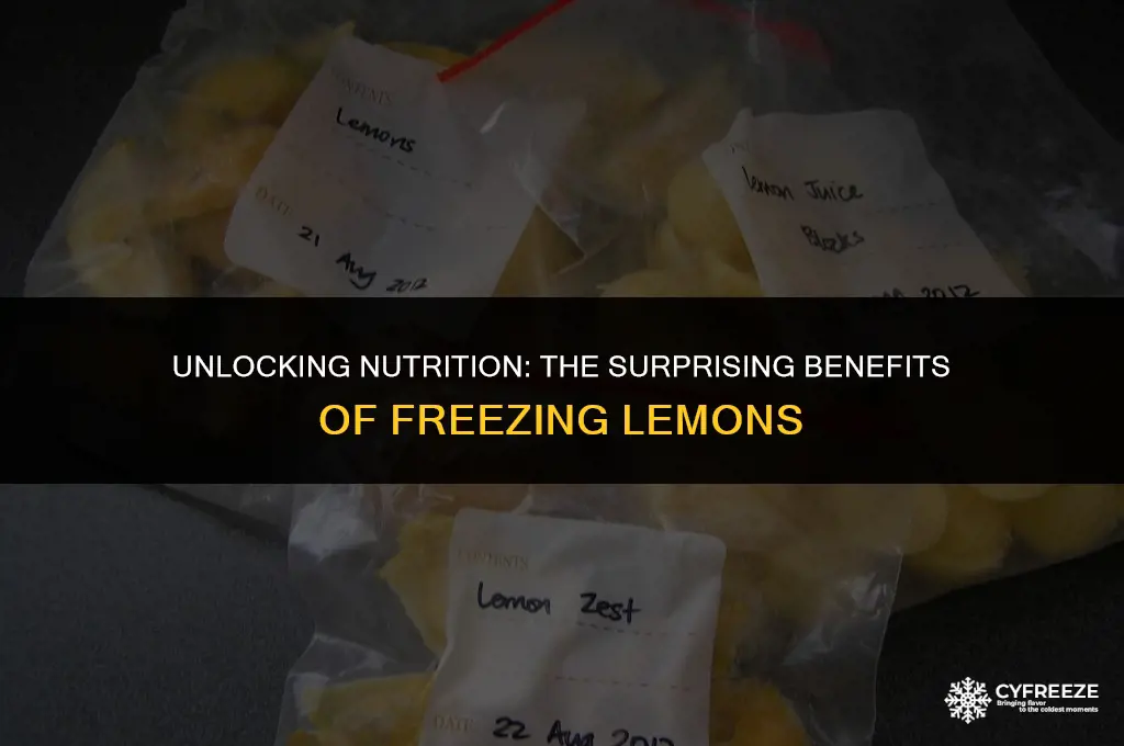 does freezing lemons make them more nutritious