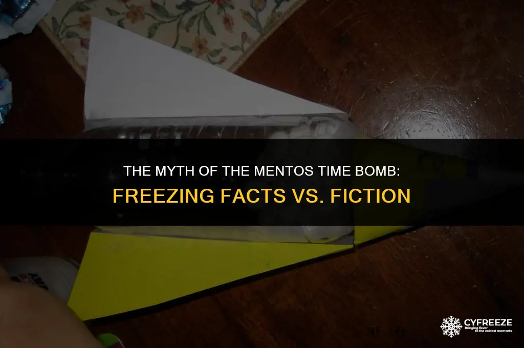 does freezing mentos make a timebomb