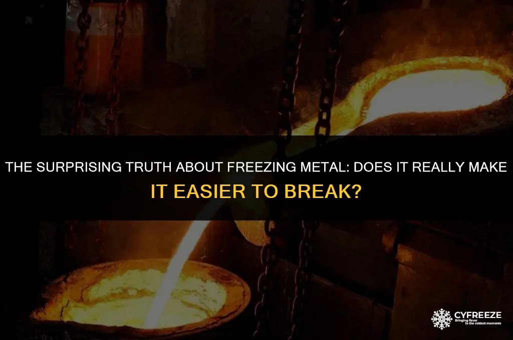 does freezing metal make it easier to break