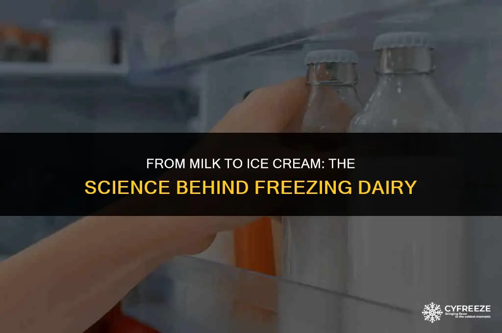 does freezing milk make ice cream
