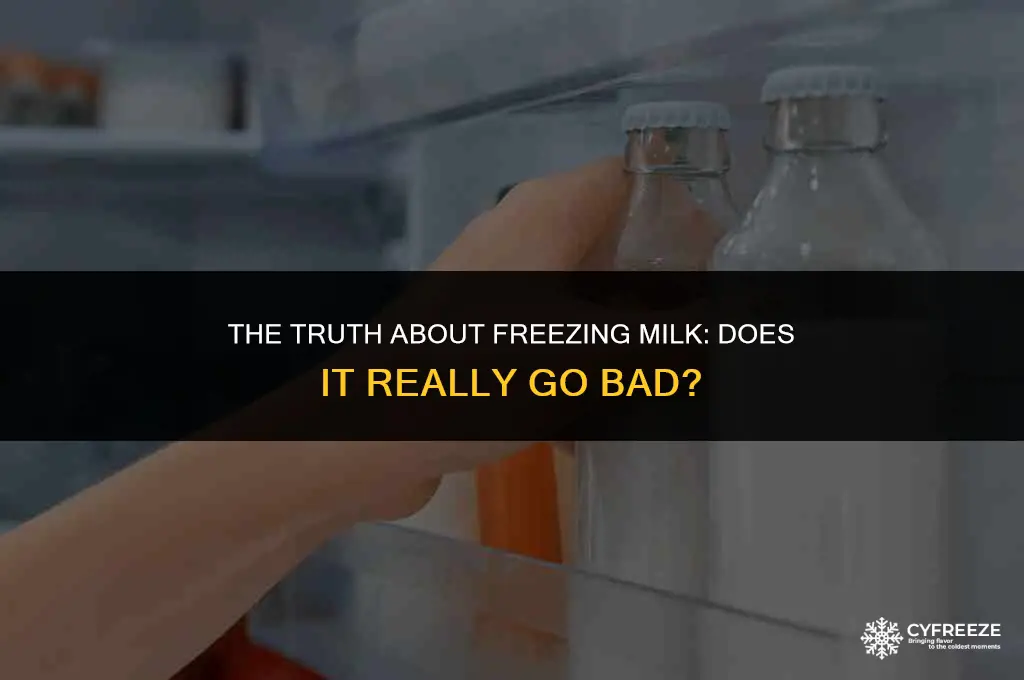 does freezing milk make it go bad