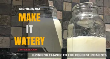 The Impact of Freezing on Milk's Texture and Quality