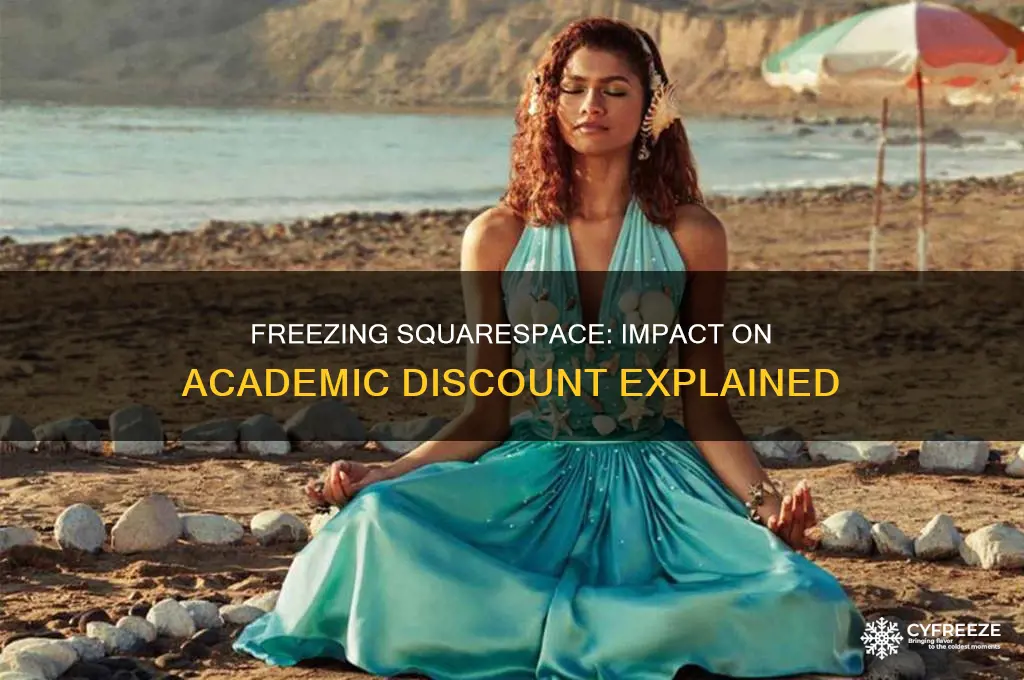 does freezing my squarespace get rid of my academic discount