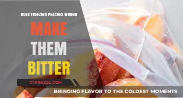 The Impact of Improper Freezing on Peach Flavor: A Bitter Truth