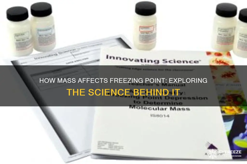 does freezing point change with mass