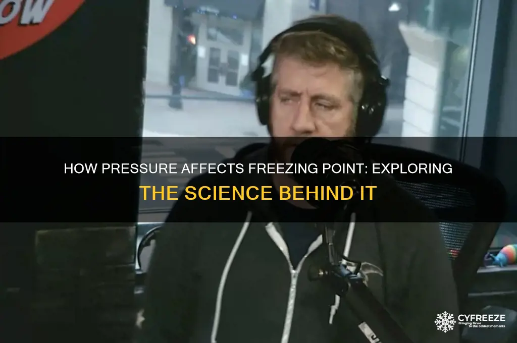 does freezing point change with pressure