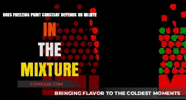 How Solutes Influence Freezing Point Constants in Mixtures