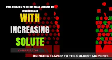 How Solute Concentration Affects Freezing Point: Linear or Quadratic Relationship?