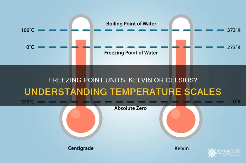 does freezing point need to be in k