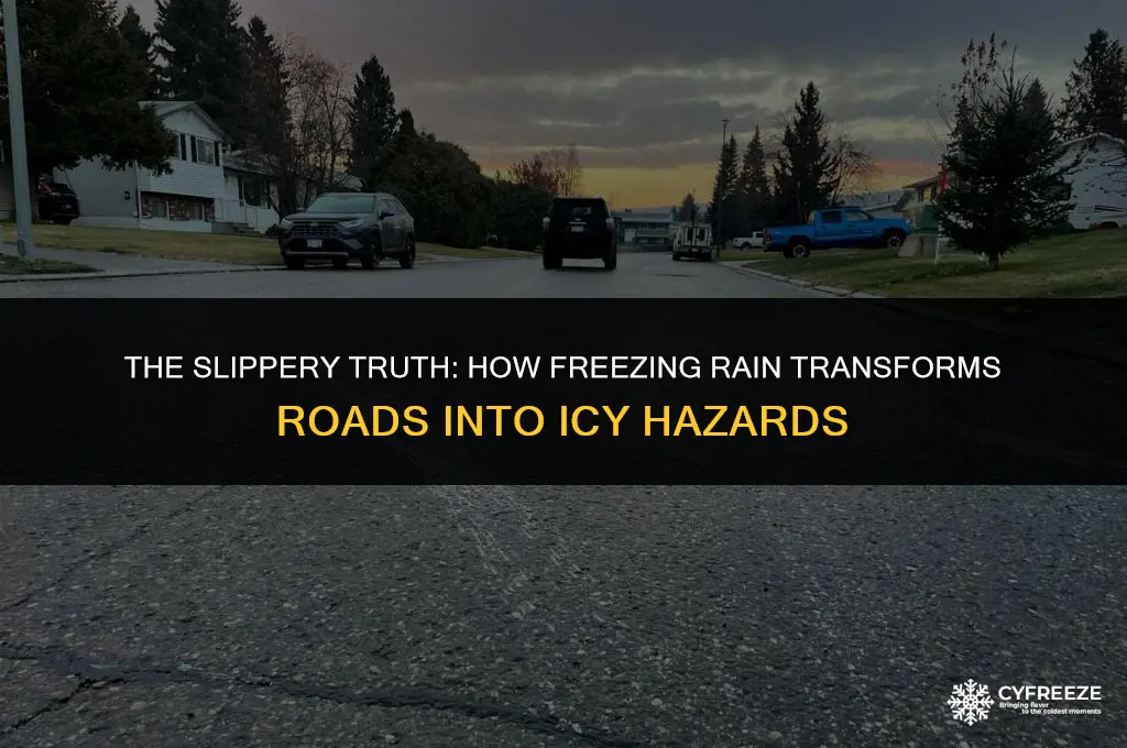 does freezing rain make roads icy
