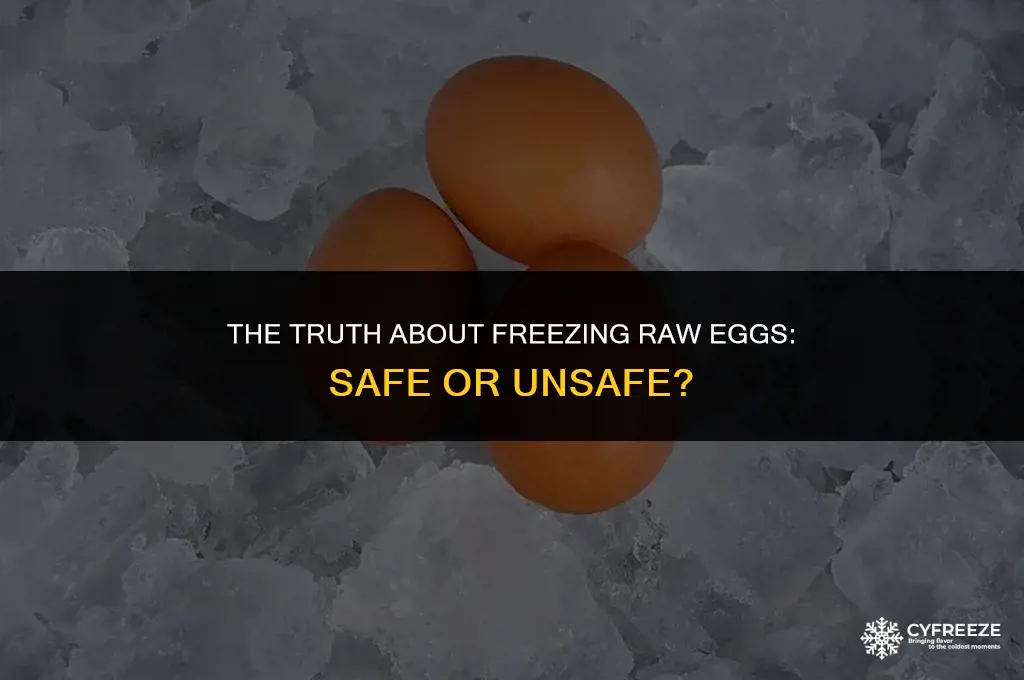 does freezing raw egg make it safe to eat