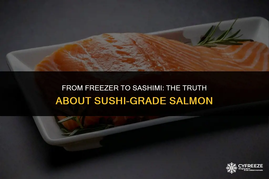 does freezing salmon make it sushi grade